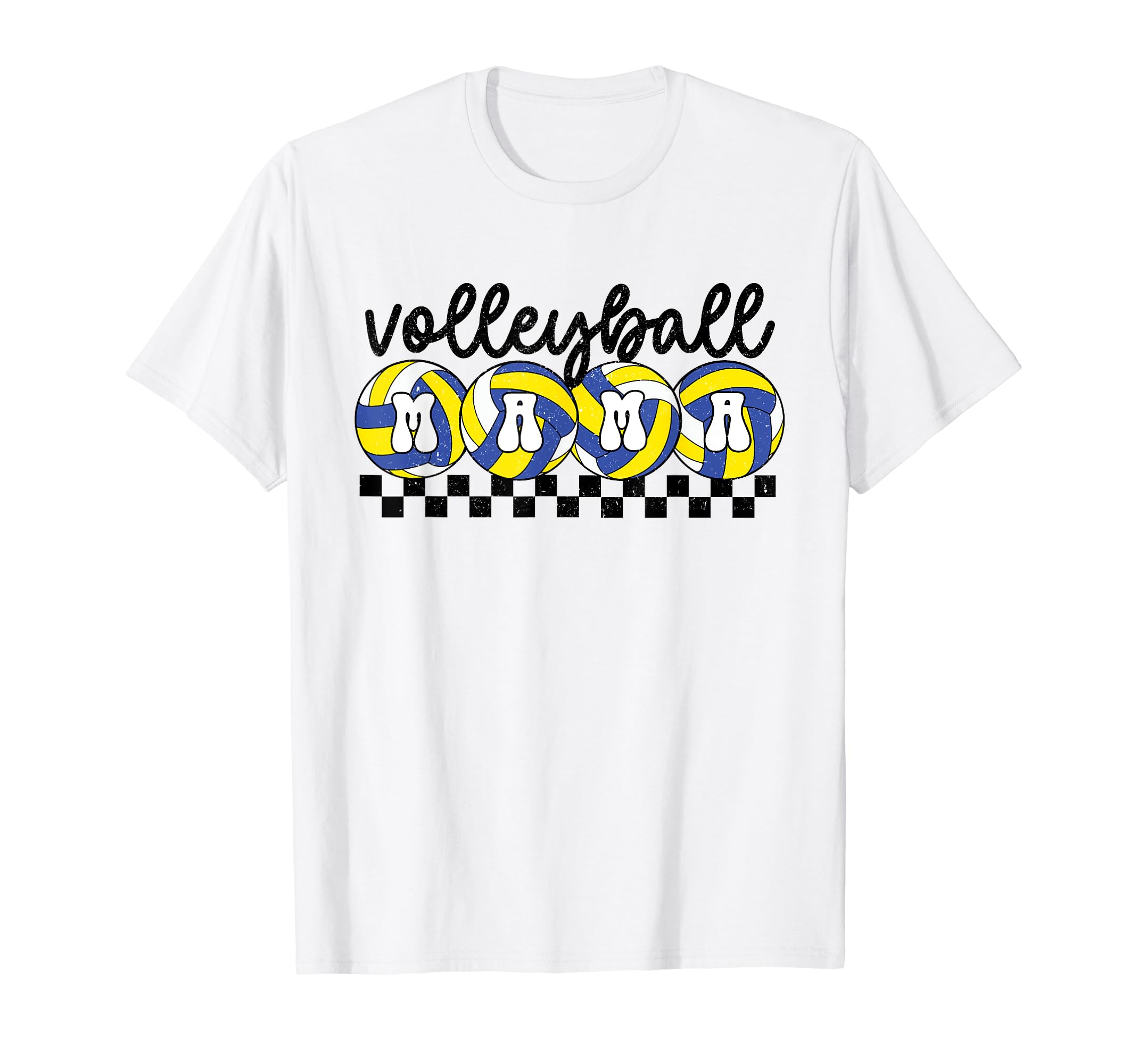 Volleyball Mama Groovy Volleyball Mom T-Shirt - Custom Art Print Men Women - T-Shirt, Sweatshirt, Hoodie