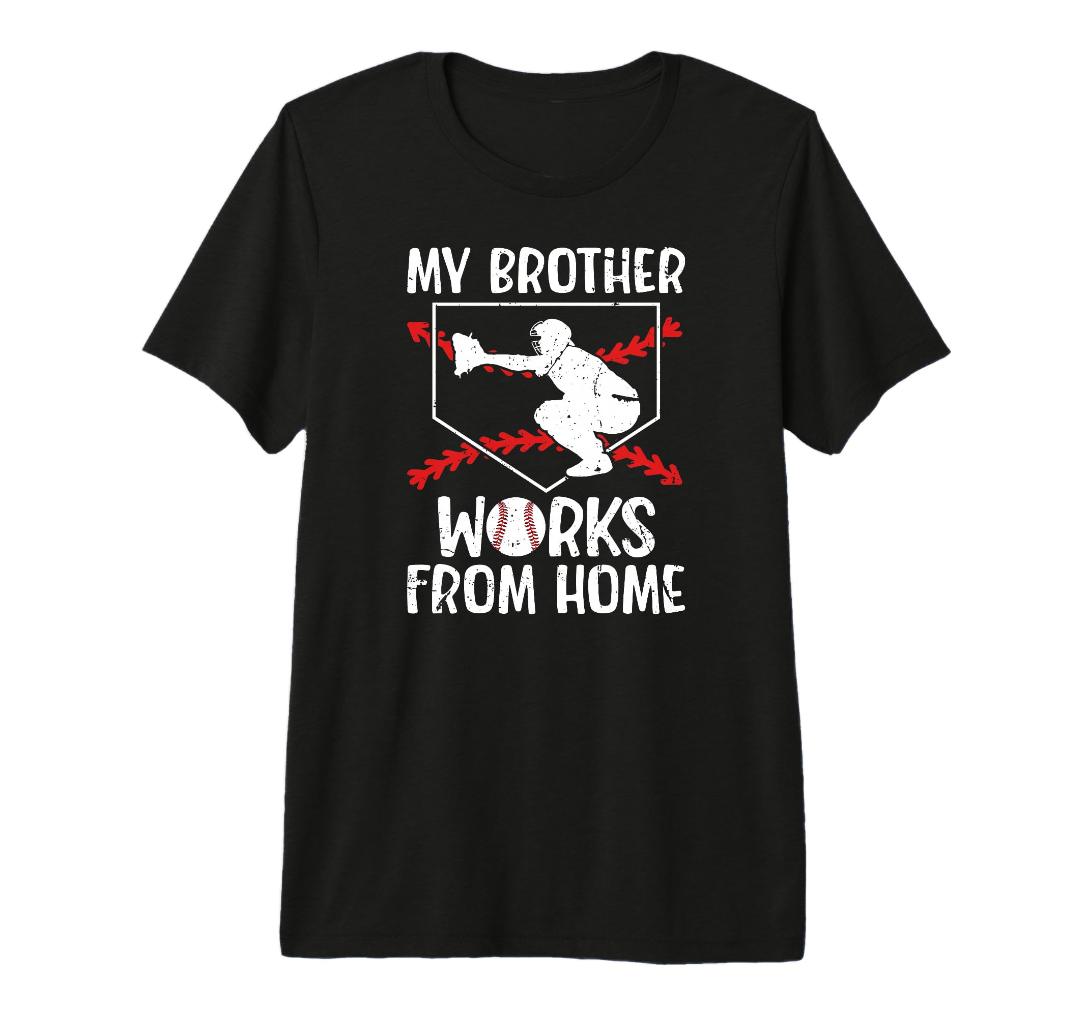 My Brother Baseball Catcher Sister T-Shirt - Minimalist Print for Adults - T-Shirt, Sweatshirt, Hoodie