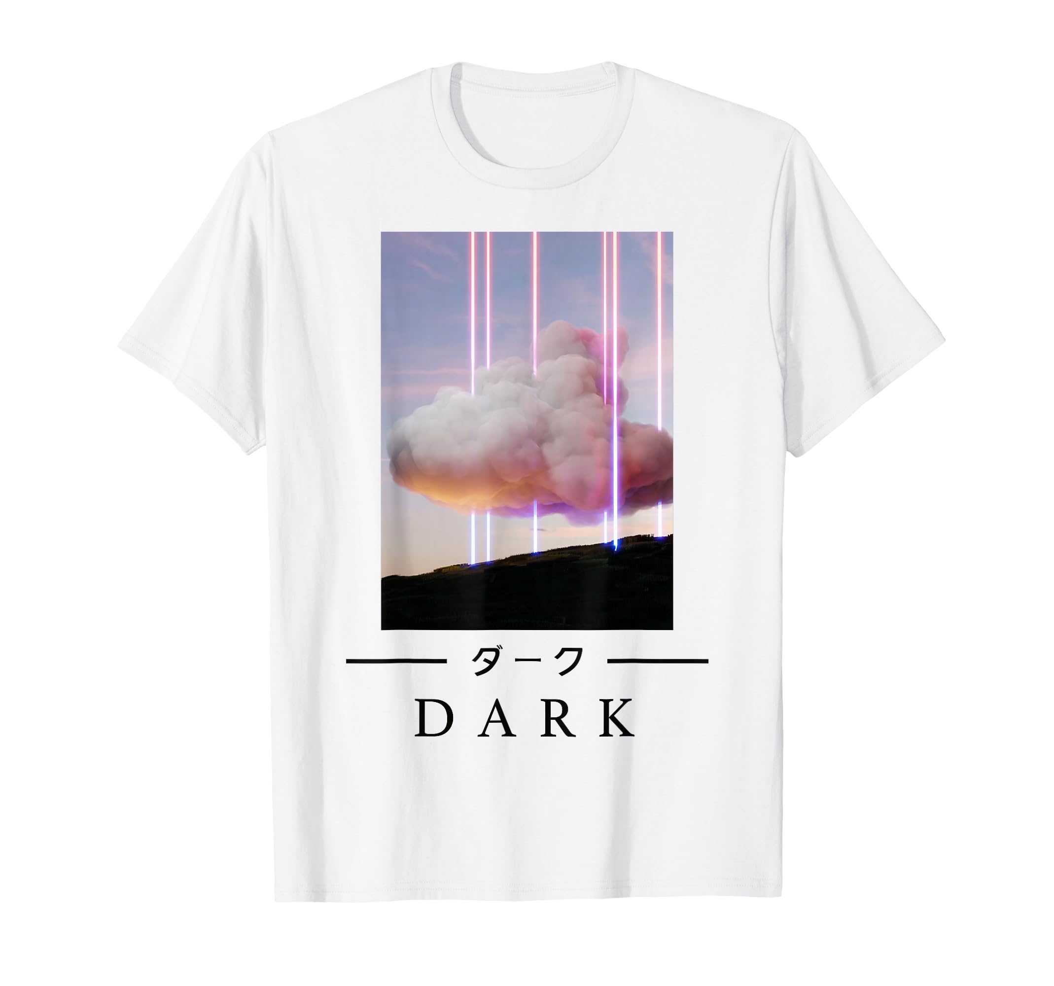 Retrowave Dark Japanese Art Aesthetic T-Shirt - Graphic Print Unisex - T-Shirt, Sweatshirt, Hoodie