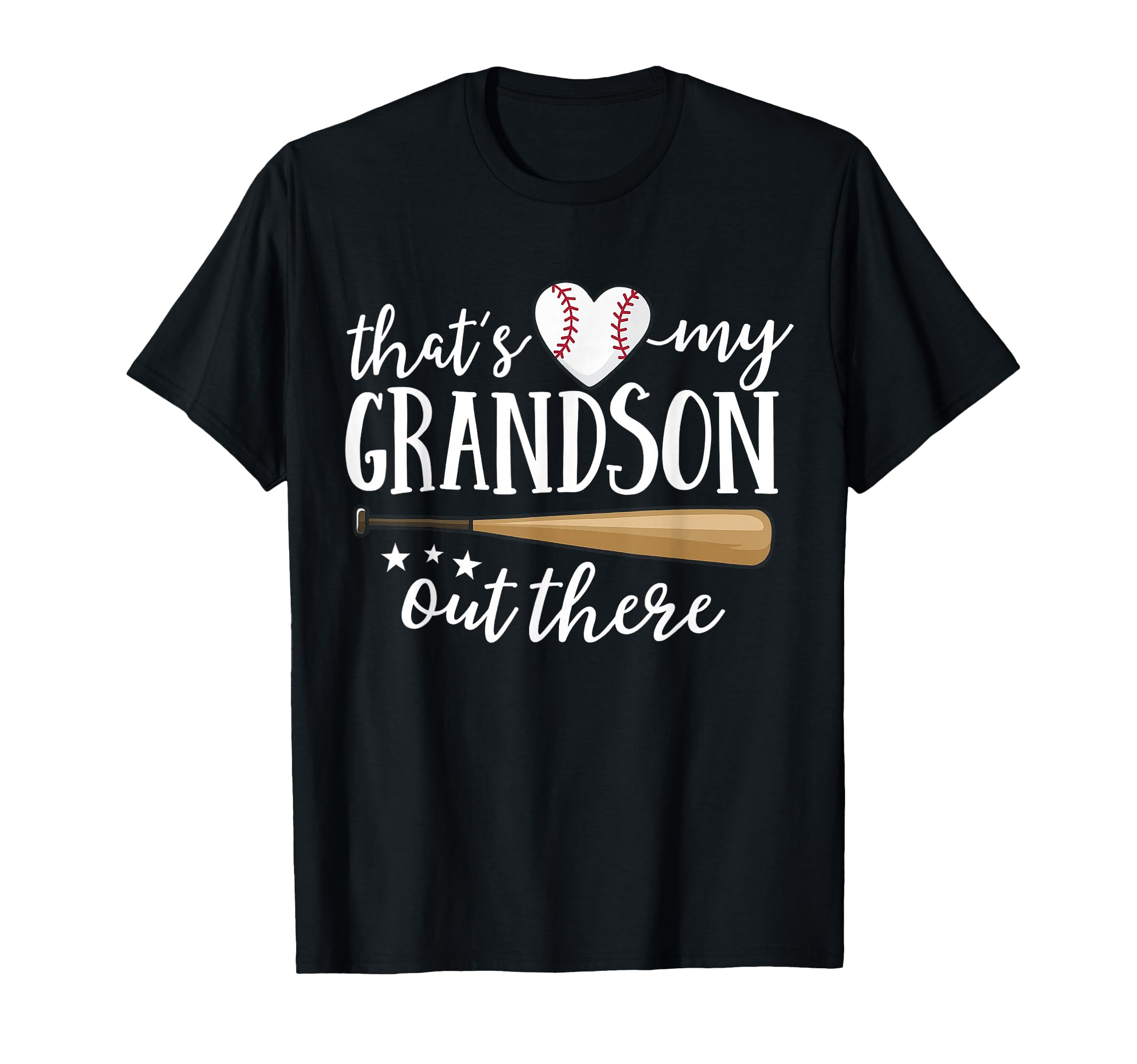 Thats My Grandson Out There Baseball T-Shirt - Unique Graphic for Adults - T-Shirt, Sweatshirt, Hoodie