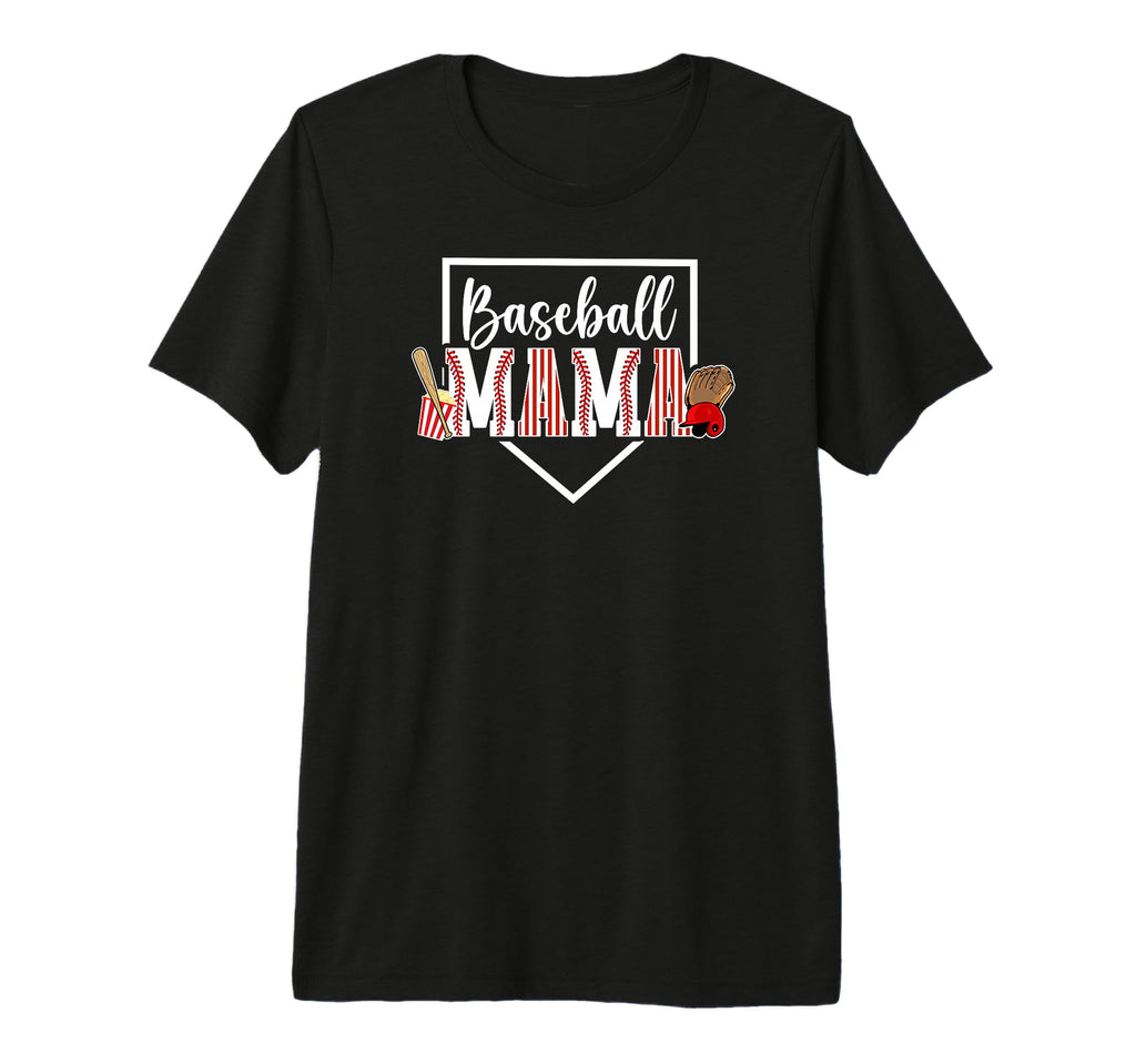 Baseball Mama Baseball Mom Baseball T-Shirt - Aesthetic Graphic Men Women - T-Shirt, Sweatshirt, Hoodie