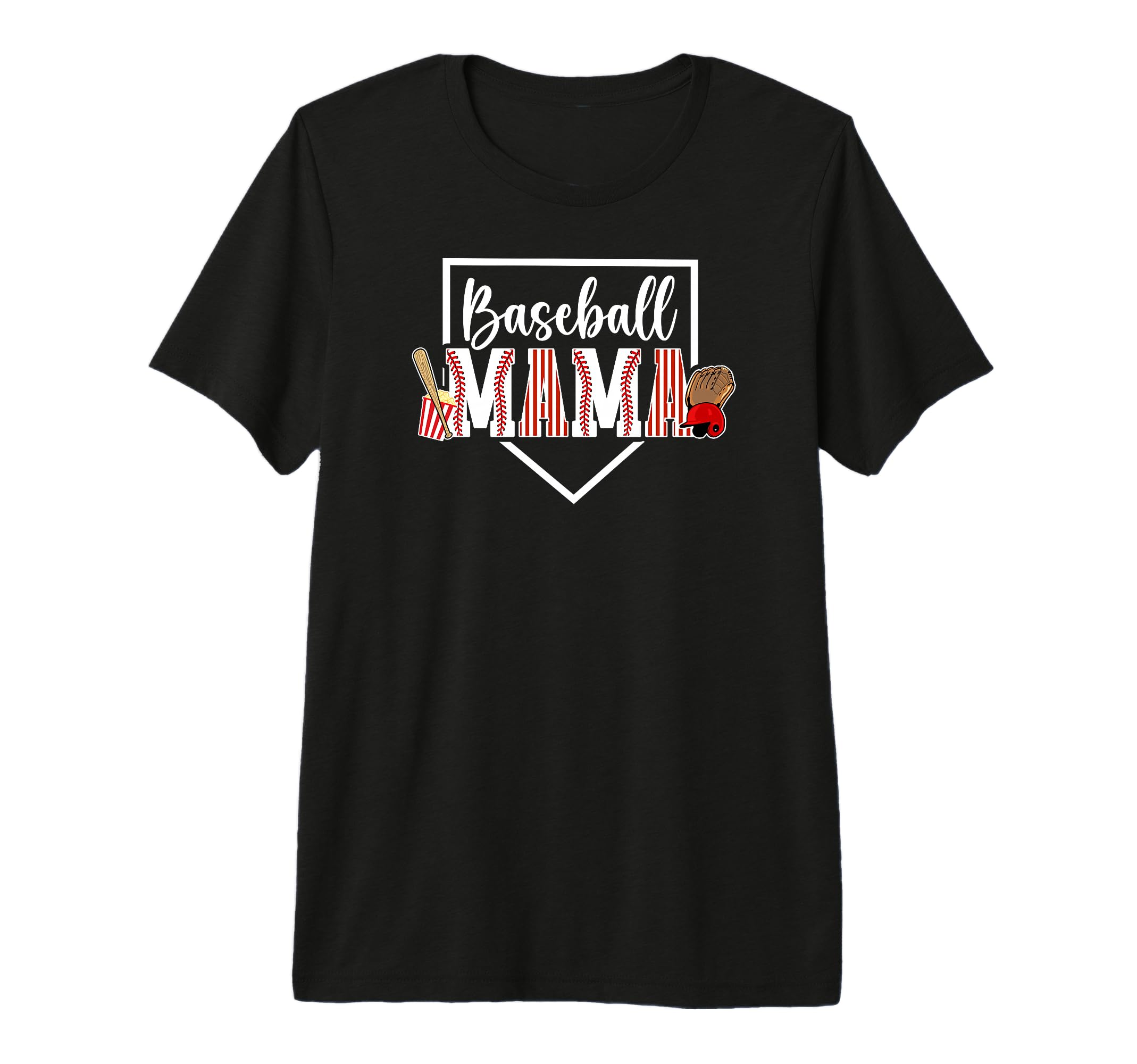Baseball Mama Baseball Mom Baseball T-Shirt - Aesthetic Graphic Men Women - T-Shirt, Sweatshirt, Hoodie