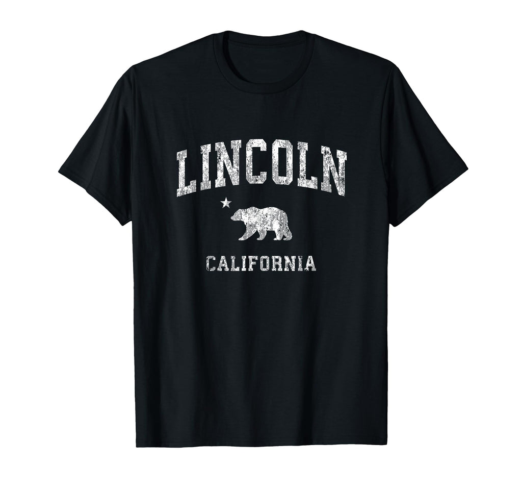 Lincoln California Ca Distressed Sports T-Shirt - Streetwear Style Unisex - T-Shirt, Sweatshirt, Hoodie