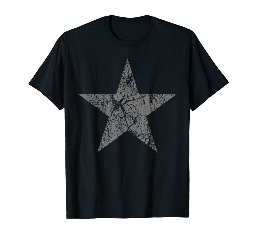 Distressed Gray Star Star Grunge T-Shirt - Custom Art Print for Adults - T-Shirt, Sweatshirt, Hoodie
