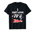 70S Music Lovers 1970S Colourful Sweatshirt - Novelty Apparel for Adults - T-Shirt, Sweatshirt, Hoodie
