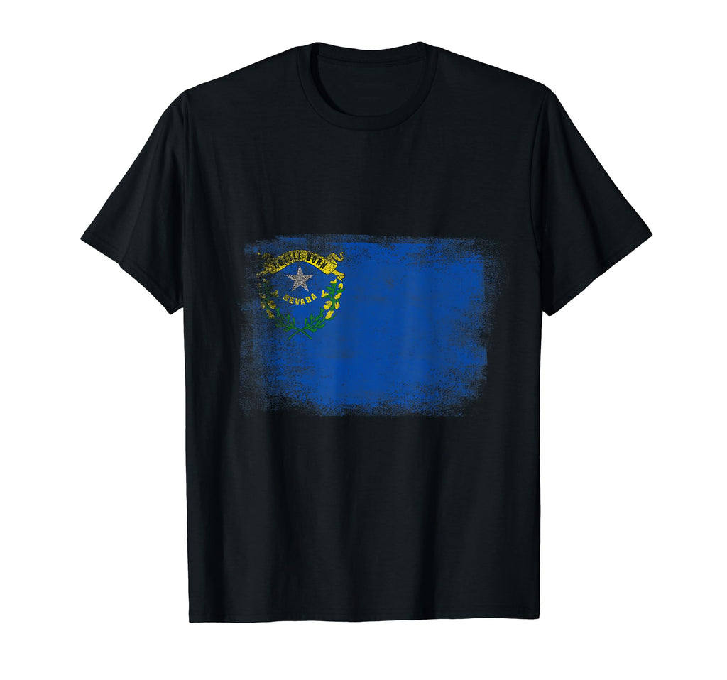 Nevada State Flag Distressed Nevada T-Shirt - Graphic Print Men Women - T-Shirt, Sweatshirt, Hoodie