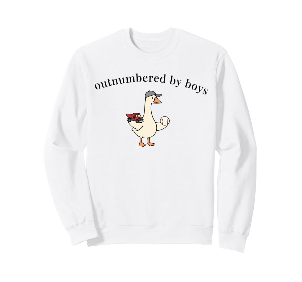 Outnumbered Funny Goose Baseball Sweatshirt - Casual Everyday Wear Unisex - T-Shirt, Sweatshirt, Hoodie