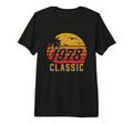 Born 1978 Beach Sunset Tri Blend T-Shirt - Minimalist Print Men Women - T-Shirt, Sweatshirt, Hoodie