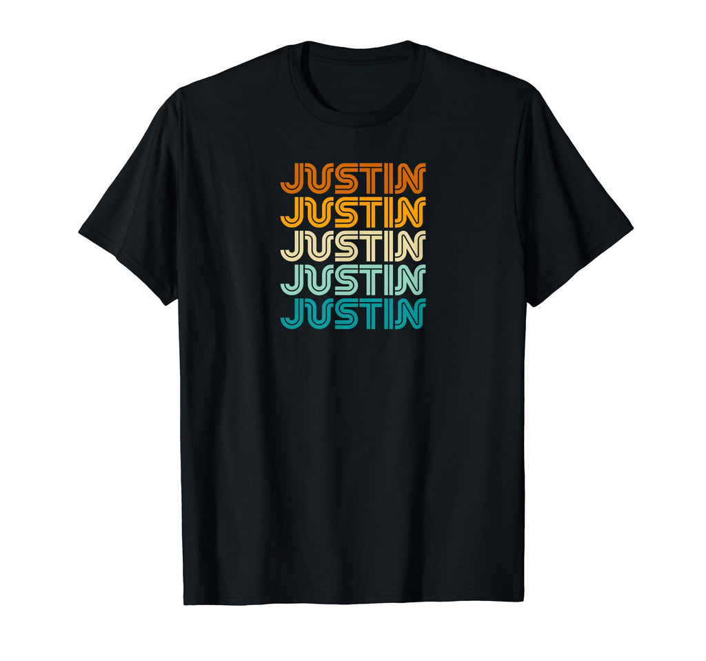 First Name Justin Sunset T-Shirt - Casual Everyday Wear Men Women - T-Shirt, Sweatshirt, Hoodie