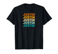 First Name Justin Sunset T-Shirt - Casual Everyday Wear Men Women - T-Shirt, Sweatshirt, Hoodie