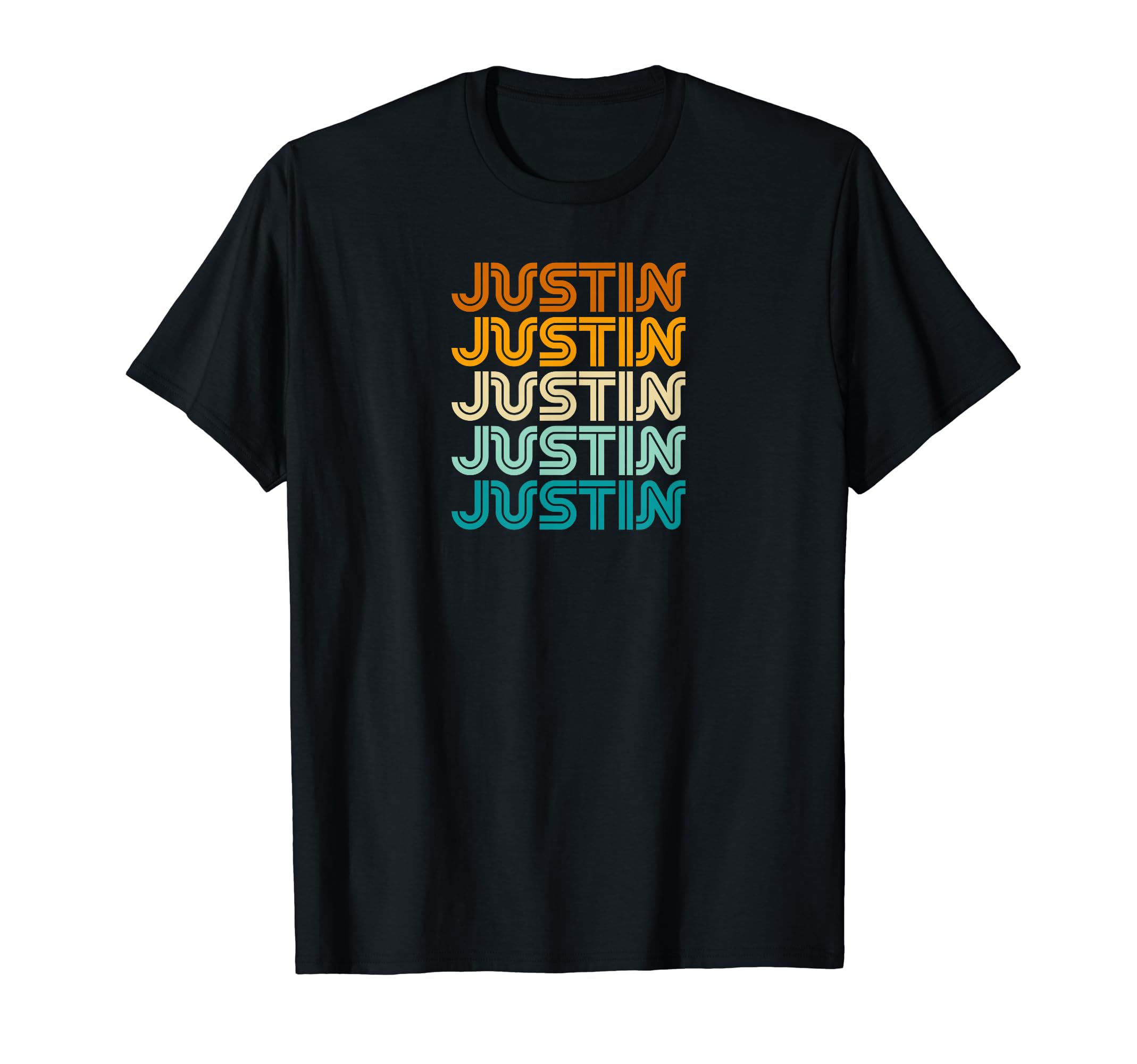 First Name Justin Sunset T-Shirt - Casual Everyday Wear Men Women - T-Shirt, Sweatshirt, Hoodie