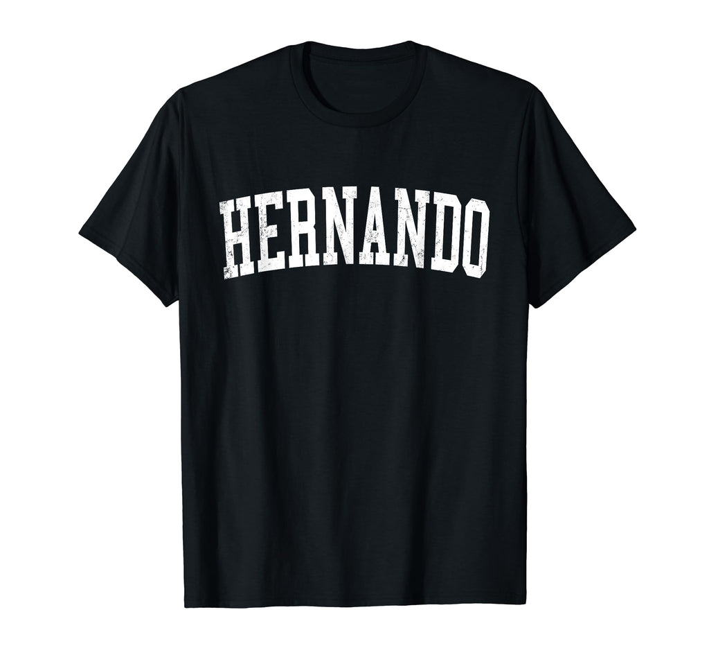 Hernando Ms Distressed White Varsity T-Shirt - Aesthetic Graphic Men Women - T-Shirt, Sweatshirt, Hoodie
