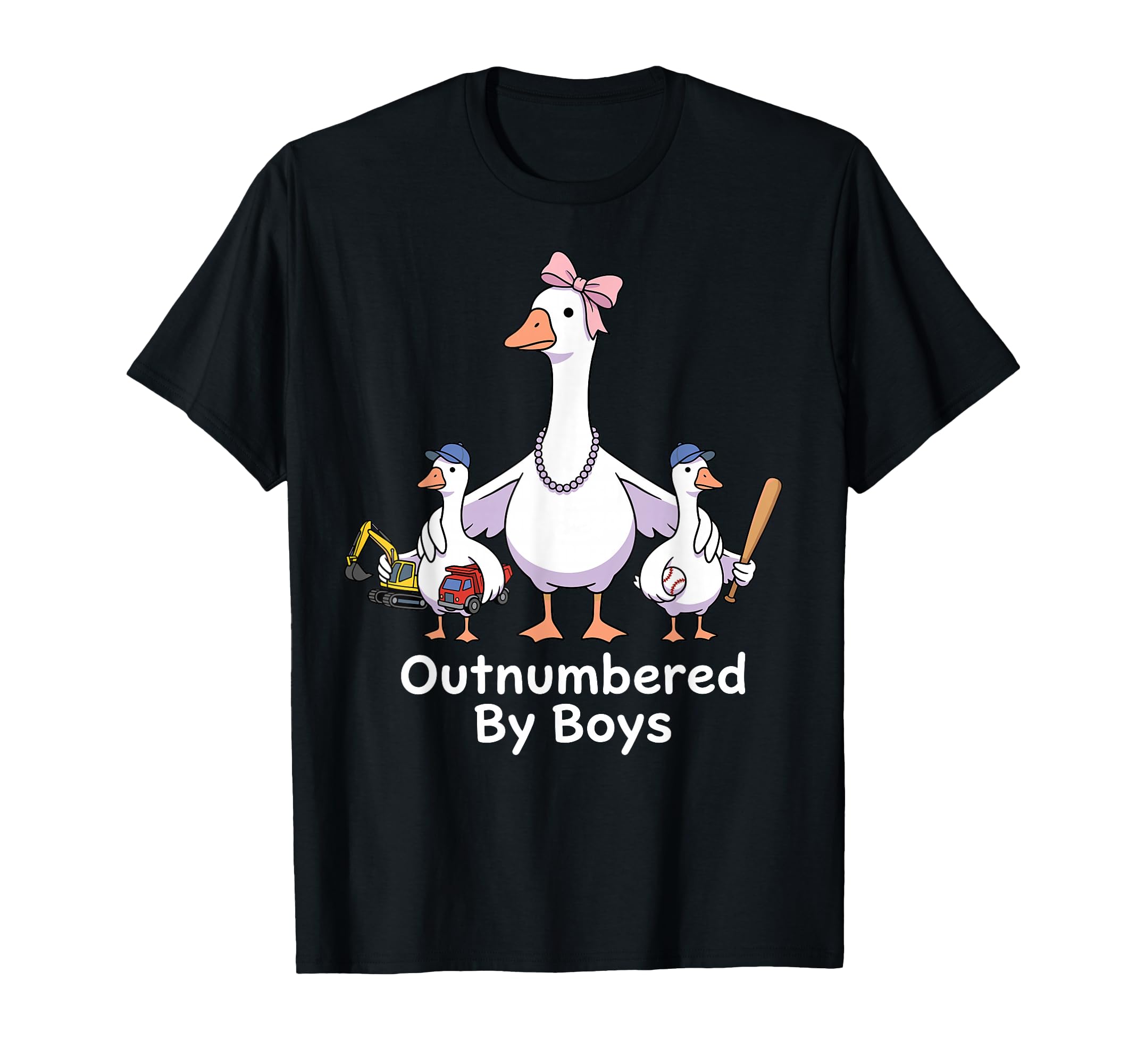 Funny Goose Mom Outnumbered Mothers Day T-Shirt - Novelty Apparel Unisex - T-Shirt, Sweatshirt, Hoodie
