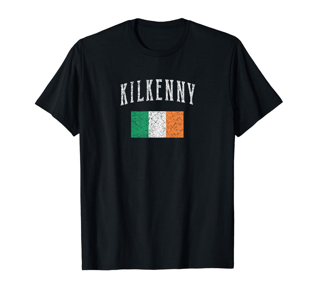 Kilkenny Ireland Flag Distressed T-Shirt - Trendy Graphic for Adults - T-Shirt, Sweatshirt, Hoodie