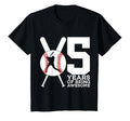 5 Years Being Awesome 5Th Birthday Baseball T-Shirt - Trendy Graphic Unisex - T-Shirt, Sweatshirt, Hoodie