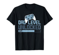 Dad Level Unlocked Video Game Fathers T-Shirt - Minimalist Print Unisex - T-Shirt, Sweatshirt, Hoodie