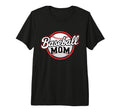 American Baseball Mom Mama Tri Blend T-Shirt - Aesthetic Graphic Unisex - T-Shirt, Sweatshirt, Hoodie