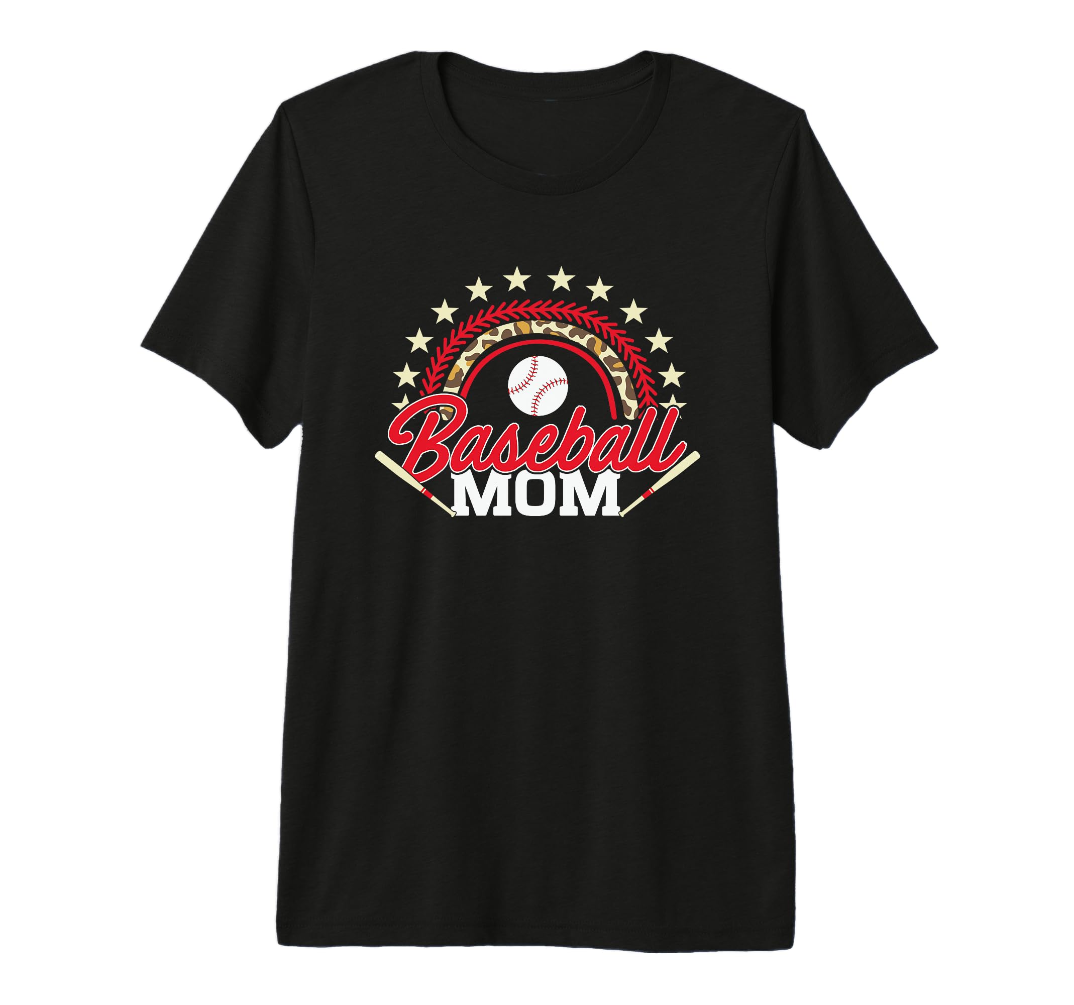 Baseball Mom Rainbow Great Team Mom T-Shirt - Trendy Graphic for Adults - T-Shirt, Sweatshirt, Hoodie