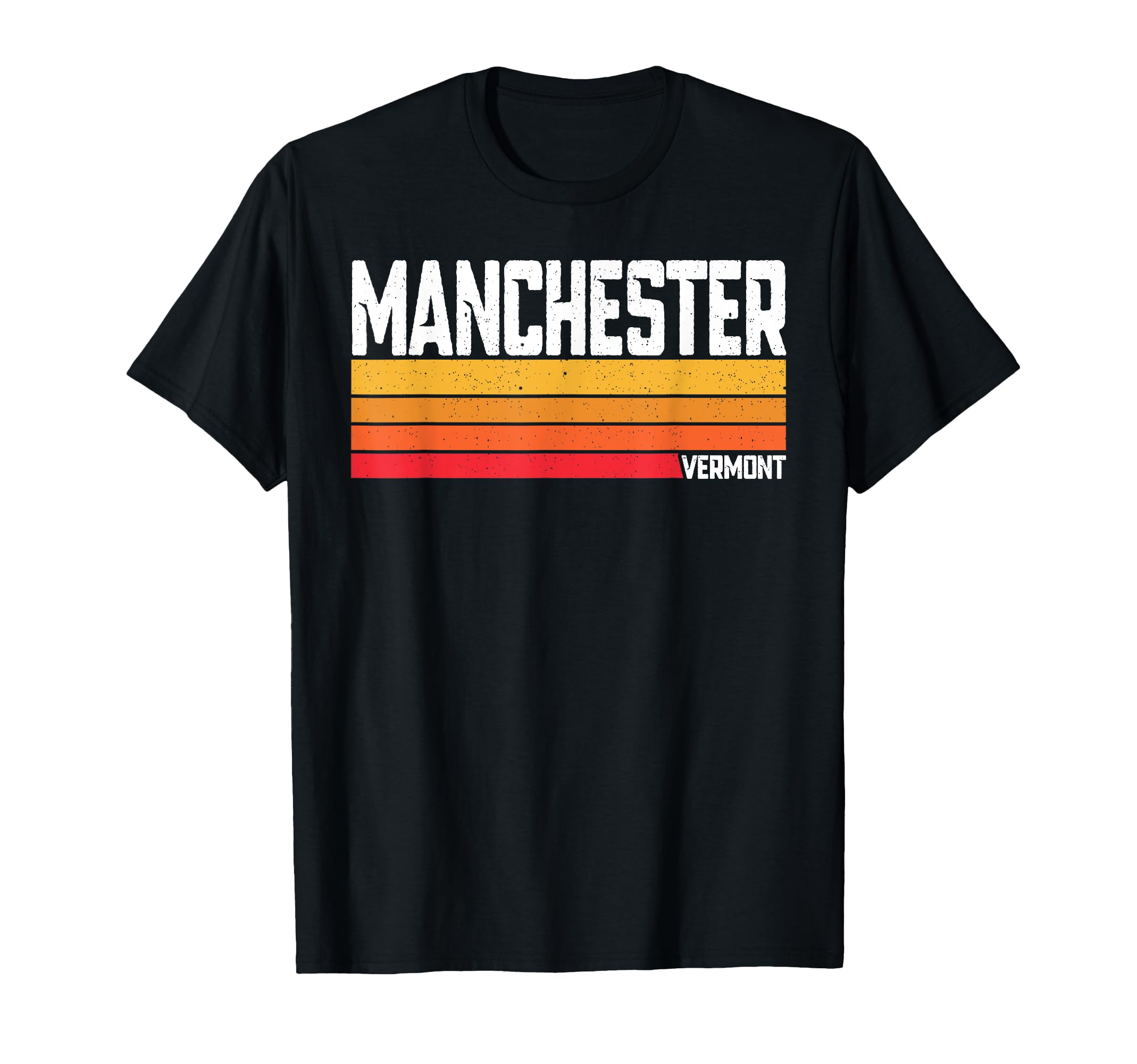 Manchester Vermont 1980S 70S T-Shirt - Fun Novelty Design for Adults - T-Shirt, Sweatshirt, Hoodie