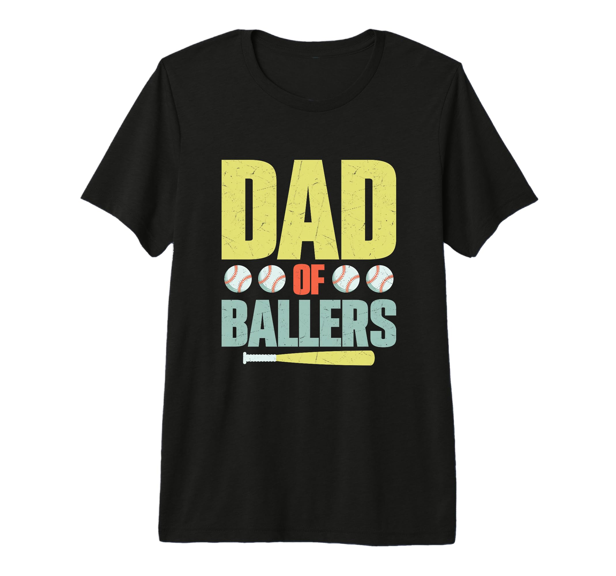 Dad Ballers Father Baseball Tri Blend T-Shirt - Unique Graphic Unisex - T-Shirt, Sweatshirt, Hoodie
