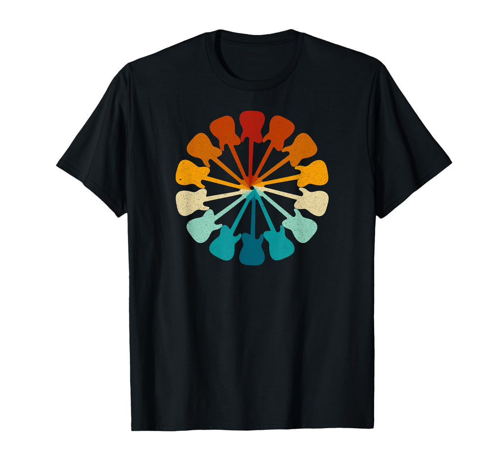 Guitar Rainbow T-Shirt - Trendy Graphic Unisex - T-Shirt, Sweatshirt, Hoodie