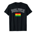 Bolivia Flag Distressed Heritage T-Shirt - Custom Art Print Unisex - T-Shirt, Sweatshirt, Hoodie