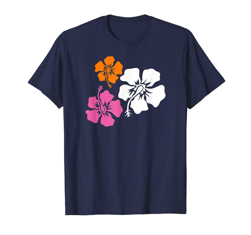 Hibiscus Pattern Y2K Aesthetic 2000S T-Shirt - Custom Art Print for Adults - T-Shirt, Sweatshirt, Hoodie