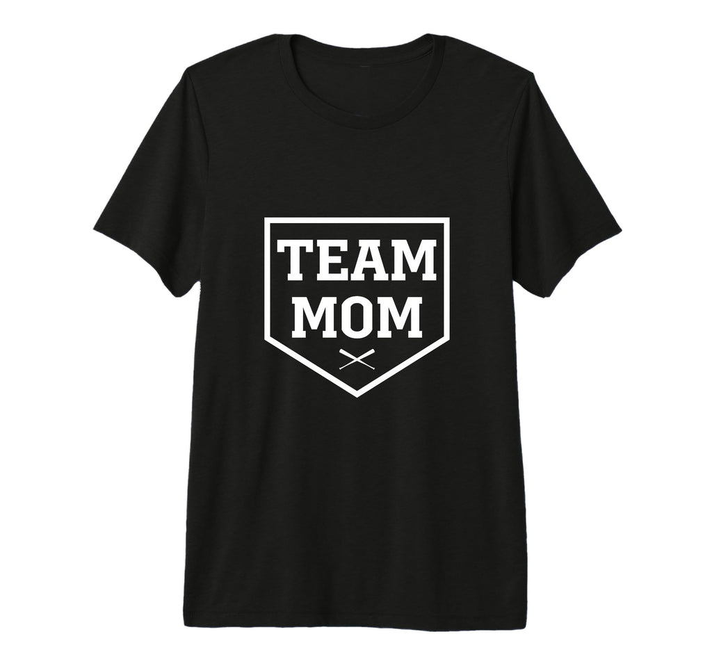 Baseball Team Mom Tri Blend T-Shirt - Aesthetic Graphic for Adults - T-Shirt, Sweatshirt, Hoodie