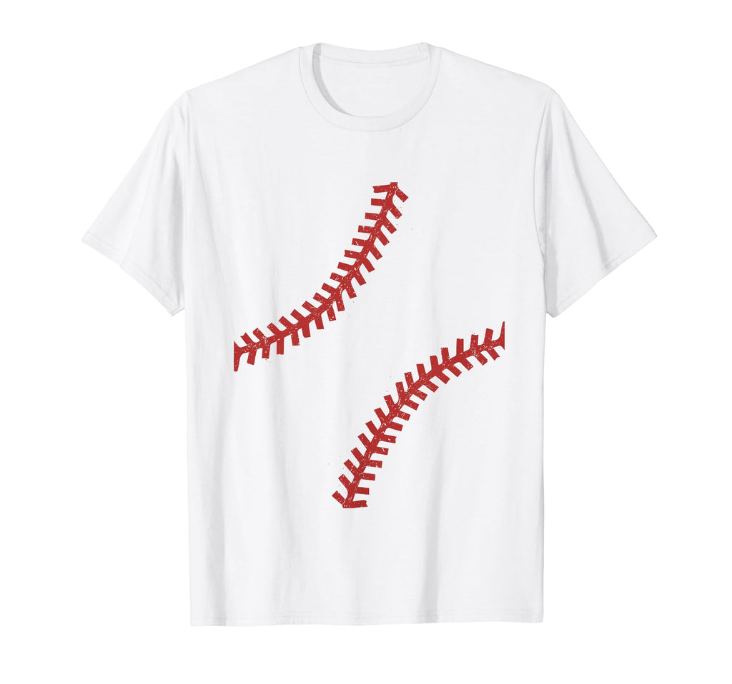 Baseball Or Softball Seams Funny T-Shirt - Minimalist Print for Adults - T-Shirt, Sweatshirt, Hoodie