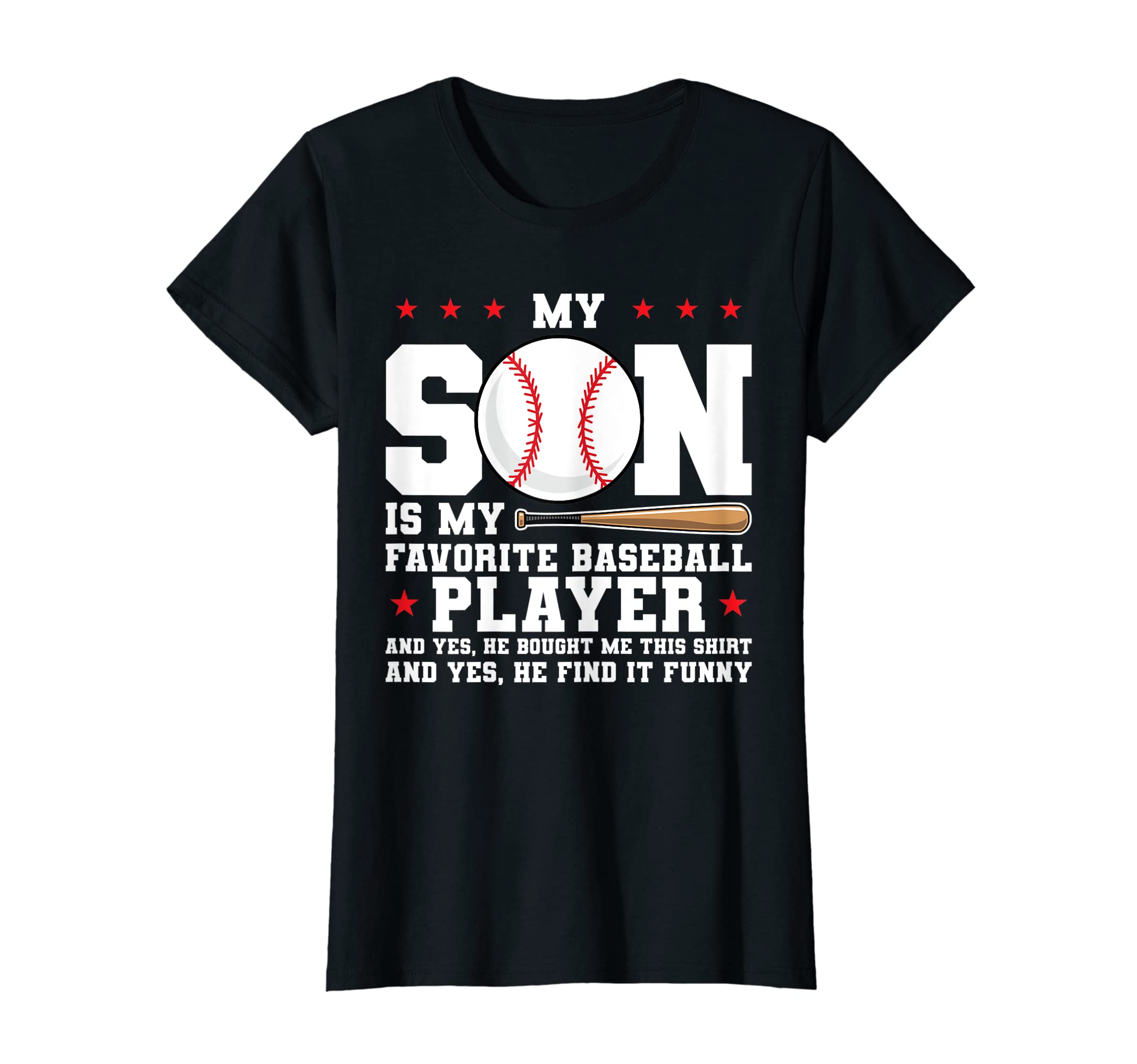 Womens My Son Is My Favorite Baseball T-Shirt - Streetwear Style Men Women - T-Shirt, Sweatshirt, Hoodie