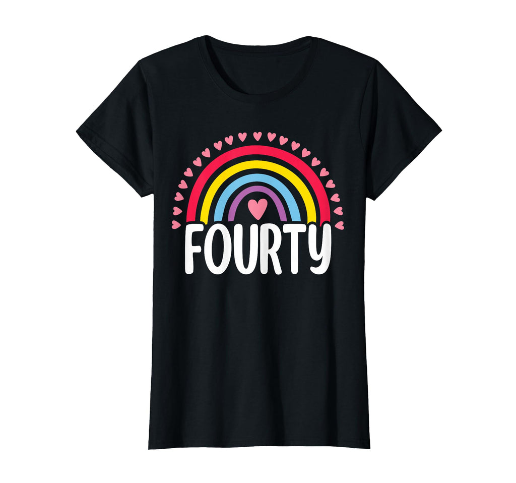 40Th Birthday Gift Rainbow Fan 40 T-Shirt - Fun Novelty Design Unisex - T-Shirt, Sweatshirt, Hoodie