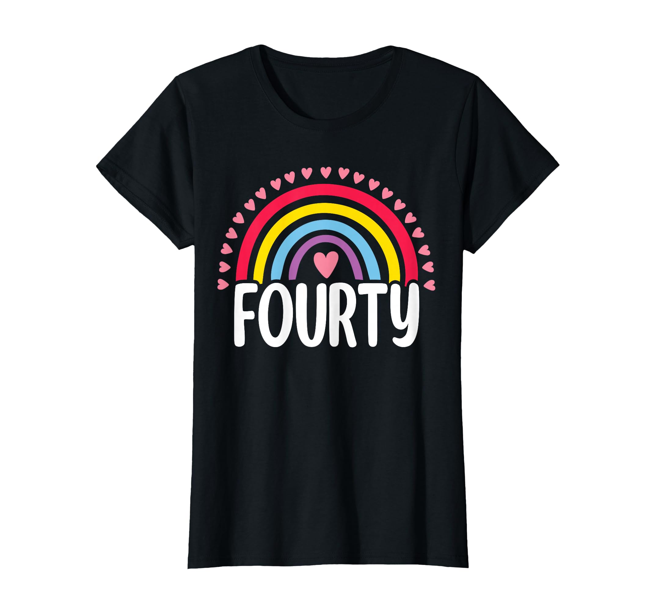 40Th Birthday Gift Rainbow Fan 40 T-Shirt - Fun Novelty Design Unisex - T-Shirt, Sweatshirt, Hoodie