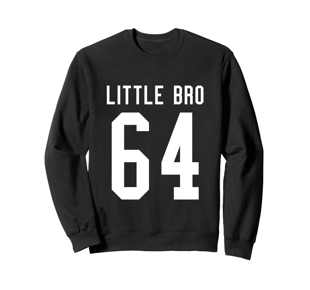 Number 64 Little Bro Biggest Fan Sweatshirt - Novelty Apparel Men Women - T-Shirt, Sweatshirt, Hoodie