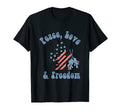Americana Peace Love Freedom T-Shirt - Novelty Apparel for Adults - T-Shirt, Sweatshirt, Hoodie