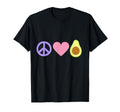Peace Love Avocado T-Shirt - Minimalist Print for Adults - T-Shirt, Sweatshirt, Hoodie