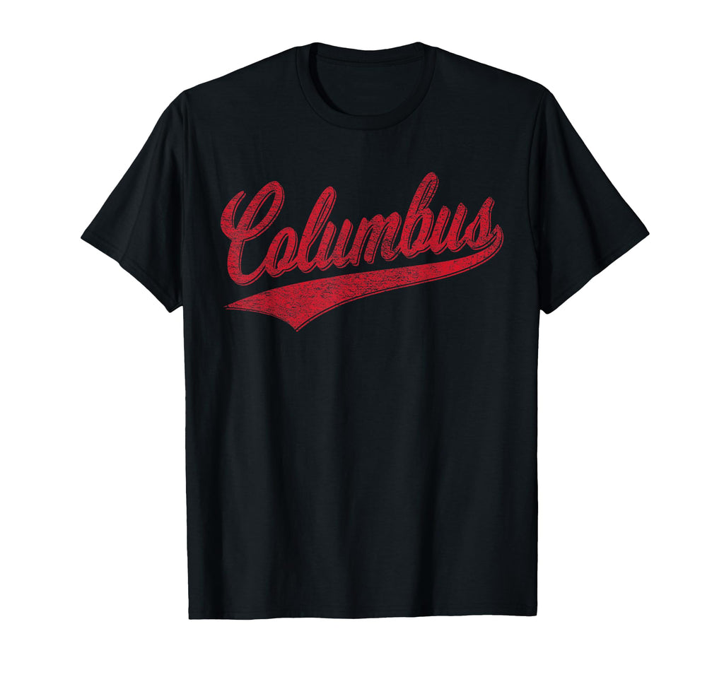 Columbus Ohio Varsity Script Sports T-Shirt - Aesthetic Graphic Men Women - T-Shirt, Sweatshirt, Hoodie