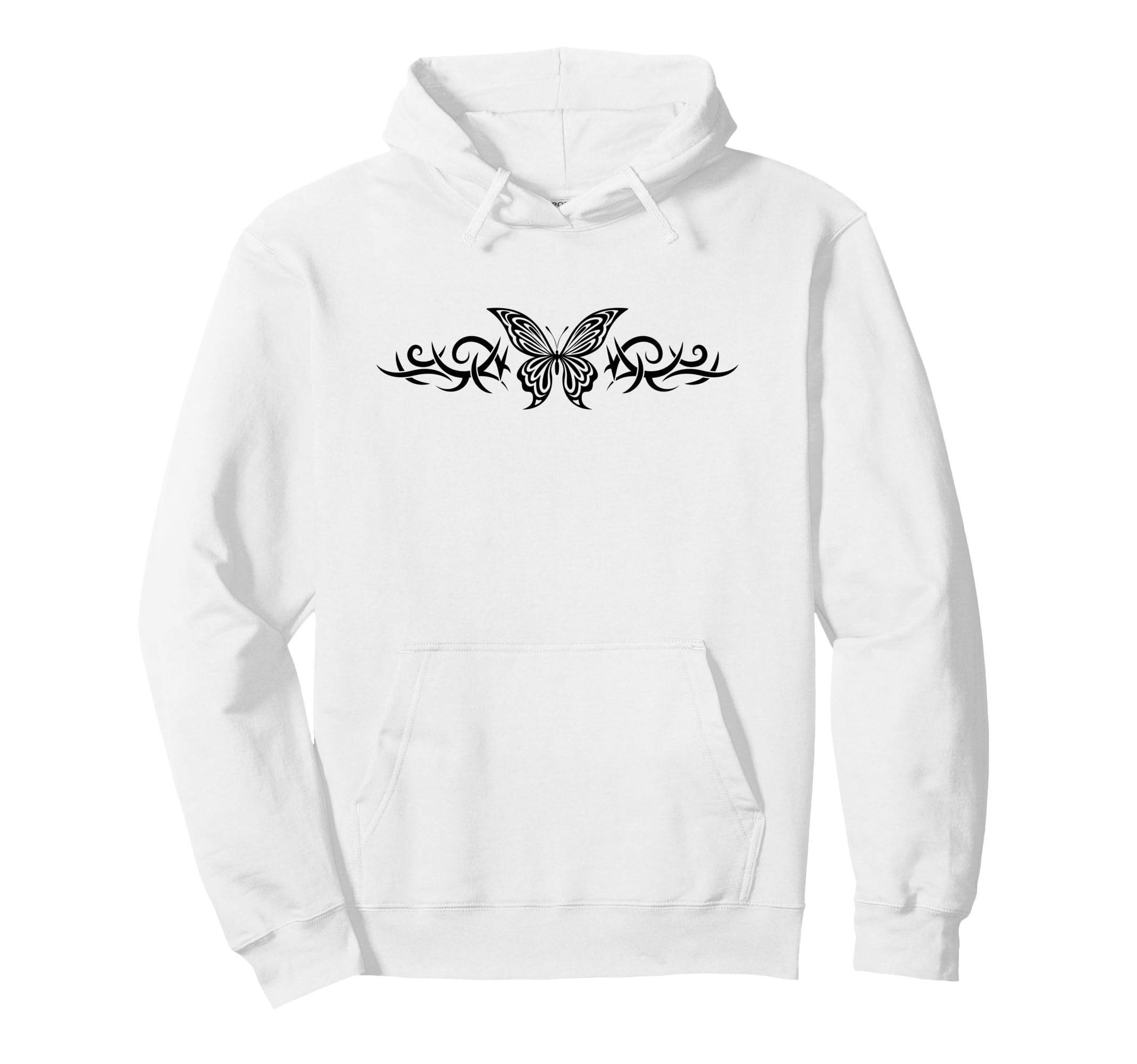 Fairycore Butterfly Tattoo Y2K Grunge Hoodie - Novelty Apparel Unisex - T-Shirt, Sweatshirt, Hoodie