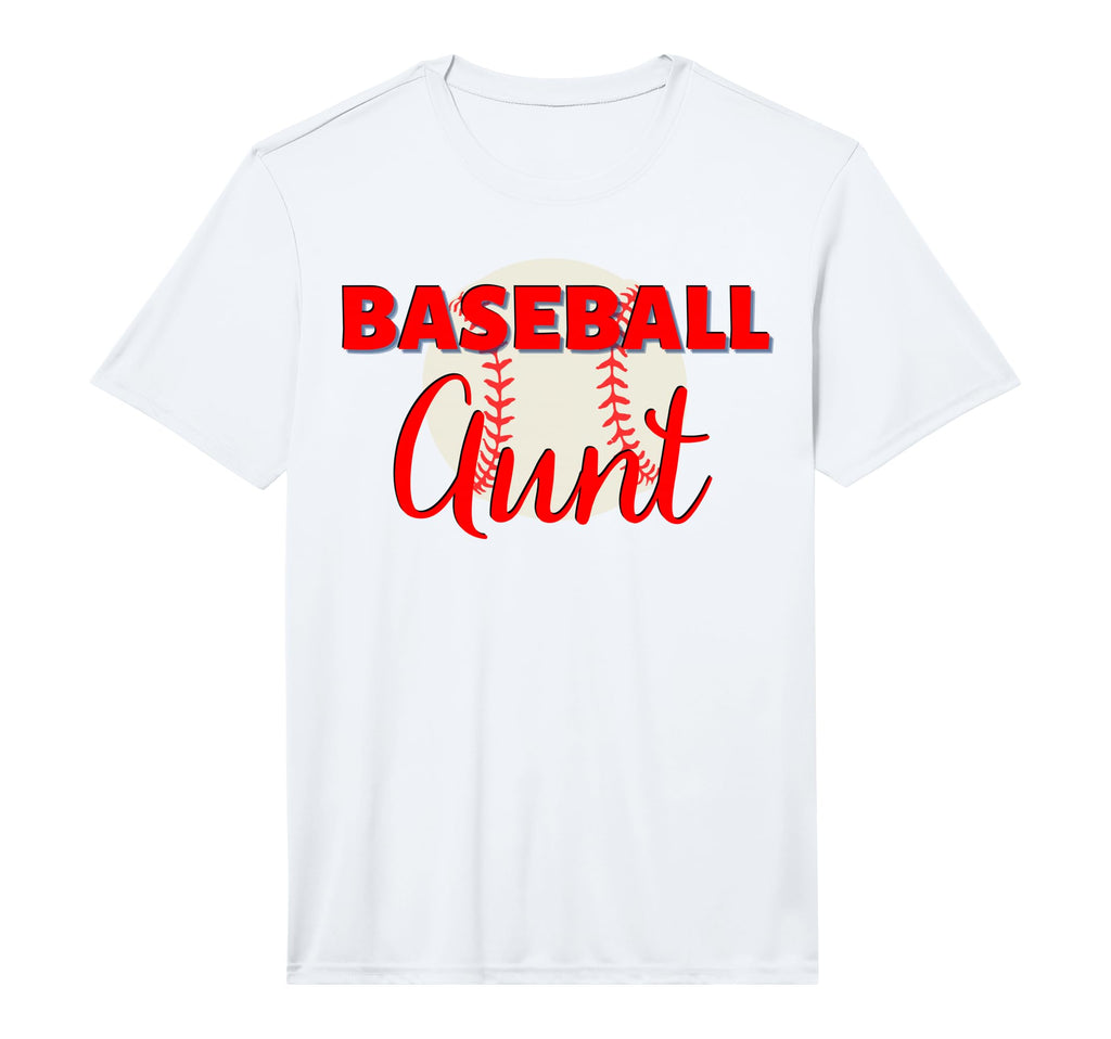 Baseball Aunt Family Matching T-Shirt - Casual Everyday Wear Men Women - T-Shirt, Sweatshirt, Hoodie