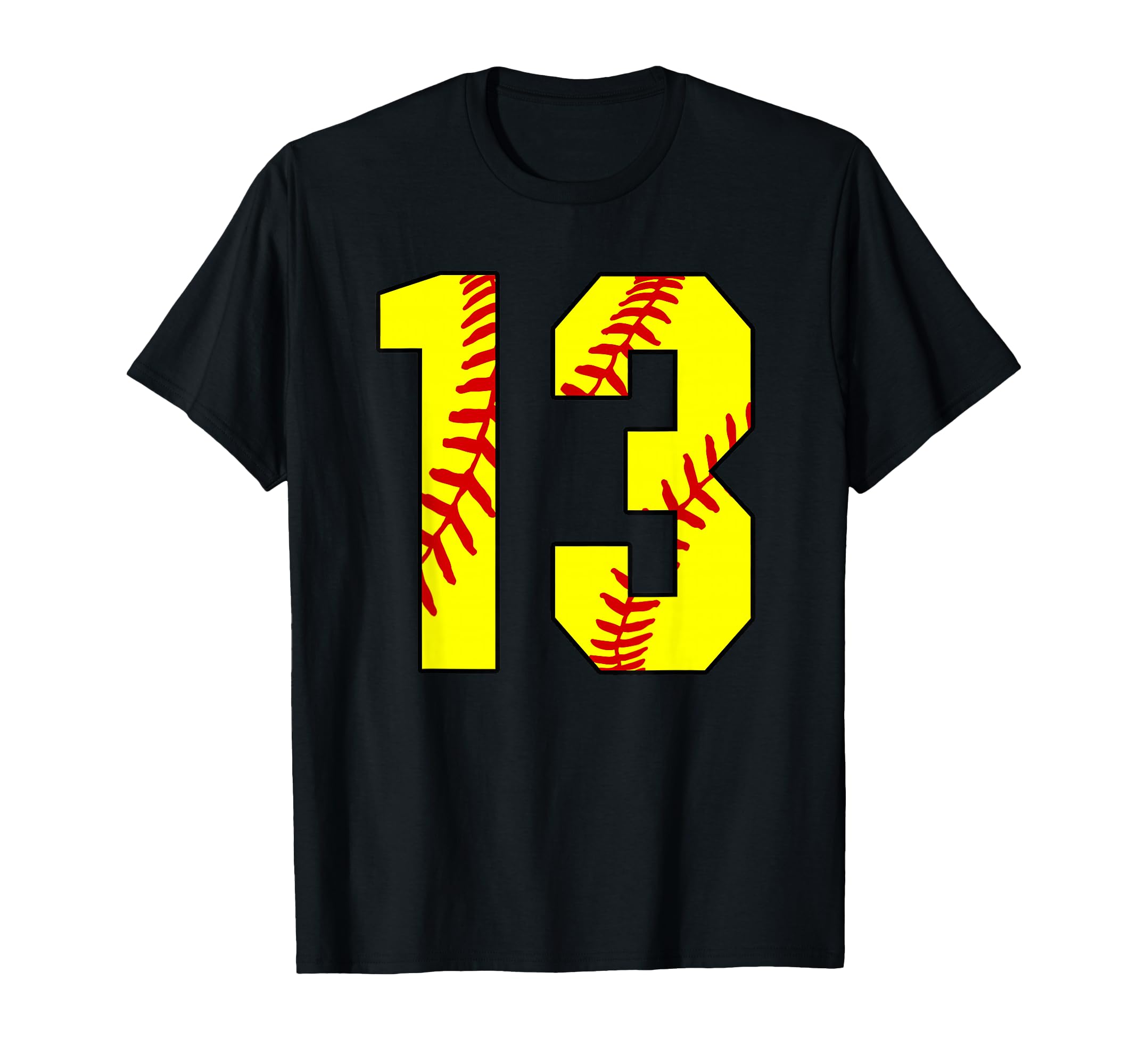 13 Softball 13Th Birthday Fastpitch T-Shirt - Trendy Graphic Men Women - T-Shirt, Sweatshirt, Hoodie