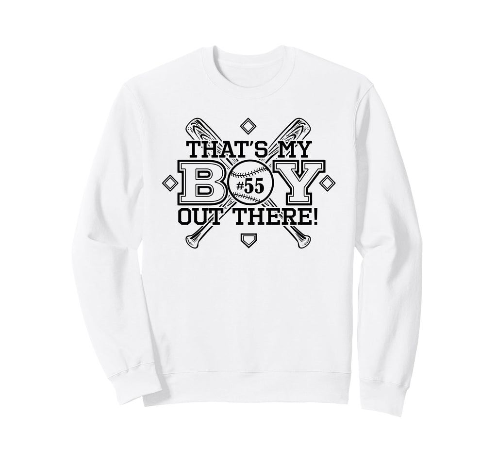Baseball Mom Dad Thats My Sweatshirt - Casual Everyday Wear Men Women - T-Shirt, Sweatshirt, Hoodie