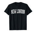 New London Ct Distressed White Varsity T-Shirt - Graphic Print for Adults - T-Shirt, Sweatshirt, Hoodie