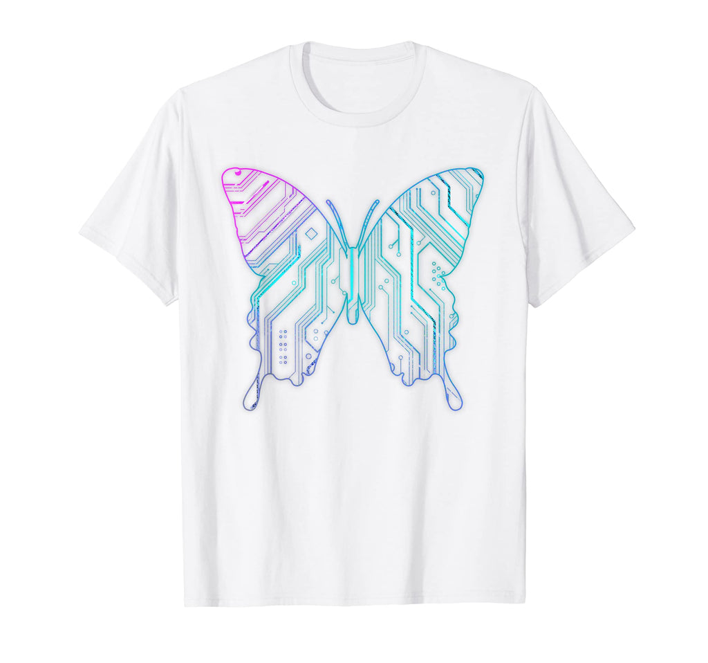 Cyber Aesthetic Butterfly T-Shirt - Casual Everyday Wear for Adults - T-Shirt, Sweatshirt, Hoodie