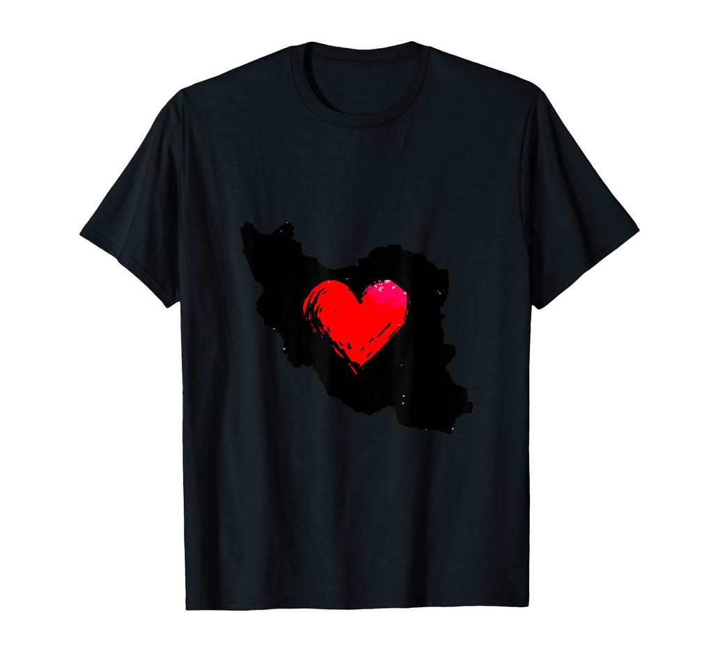 Iran Heart Peace Symbol Love Persian T-Shirt - Custom Art Print Unisex - T-Shirt, Sweatshirt, Hoodie