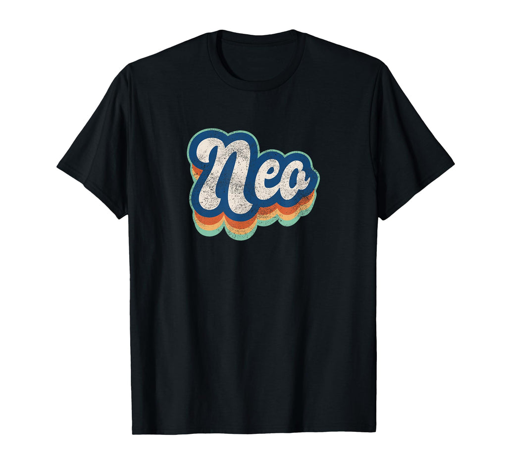 Neo First Name 70S 80S Personalized T-Shirt - Minimalist Print for Adults - T-Shirt, Sweatshirt, Hoodie