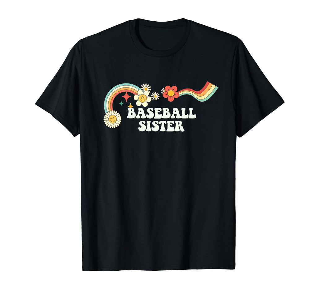 Groovy Funny Baseball Sister T-Shirt - Novelty Apparel for Adults - T-Shirt, Sweatshirt, Hoodie