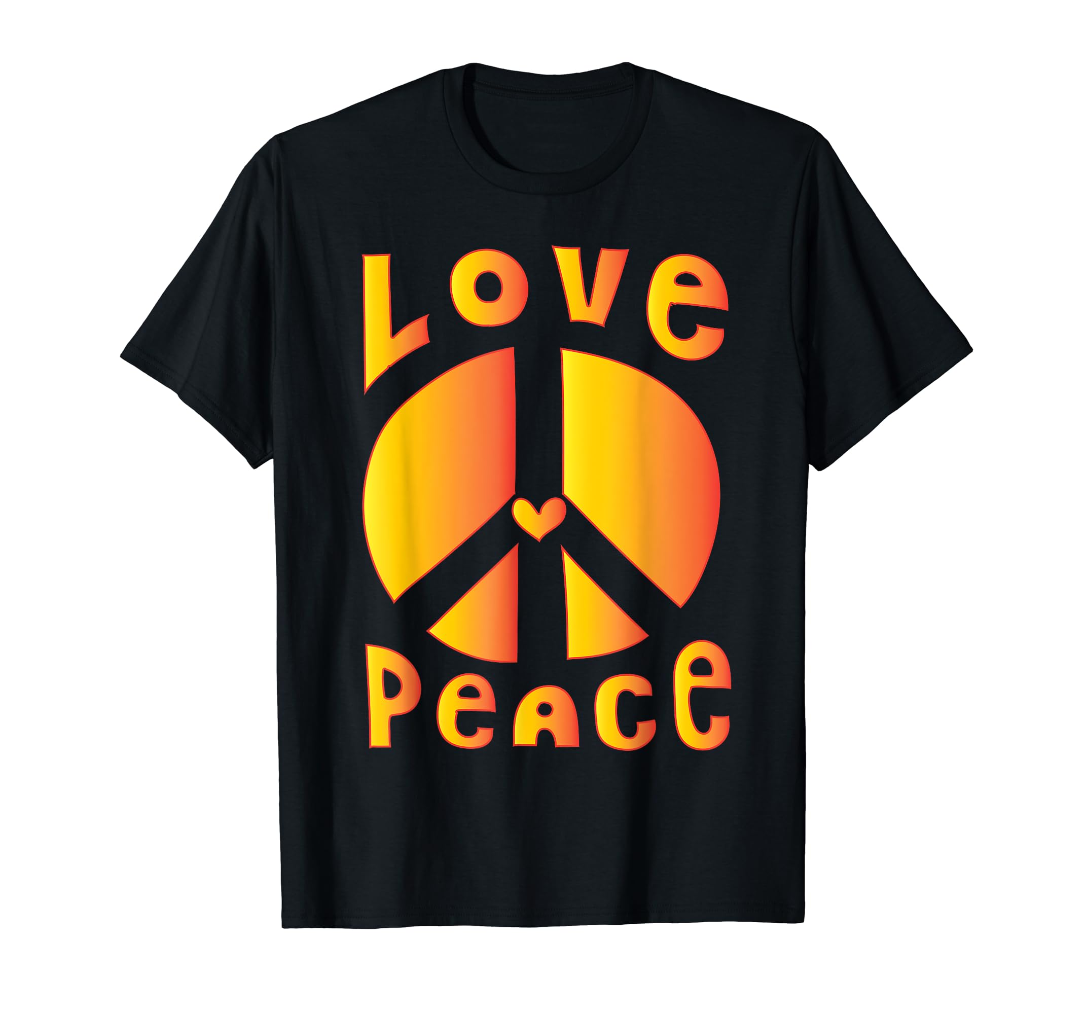 Peace Sign Love 60S 70S Tie Dye Hippie T-Shirt - Novelty Apparel Unisex - T-Shirt, Sweatshirt, Hoodie