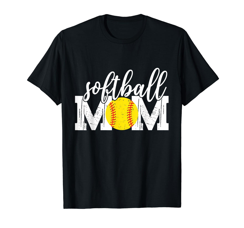 Softball Mom Fans Baseball Mothers T-Shirt - Minimalist Print for Adults - T-Shirt, Sweatshirt, Hoodie