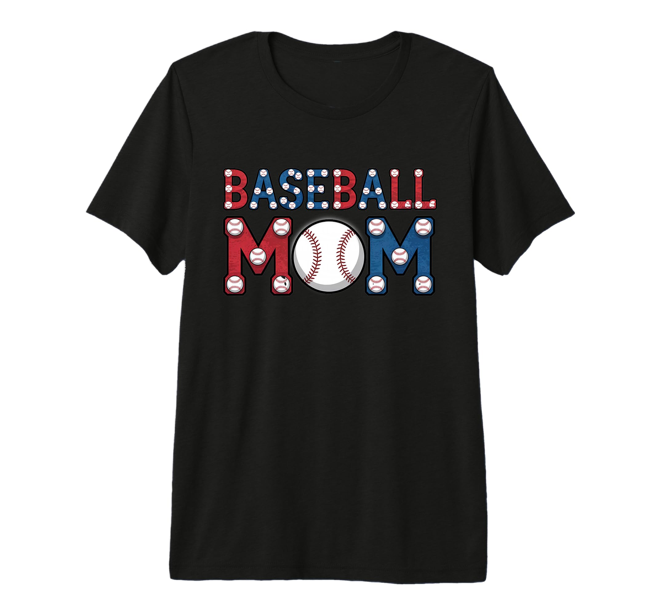 American Baseball Mom Mama Tri T-Shirt - Casual Everyday Wear Men Women - T-Shirt, Sweatshirt, Hoodie