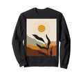 Earthy Boho Sun Nature Art Sweatshirt - Aesthetic Graphic Men Women - T-Shirt, Sweatshirt, Hoodie