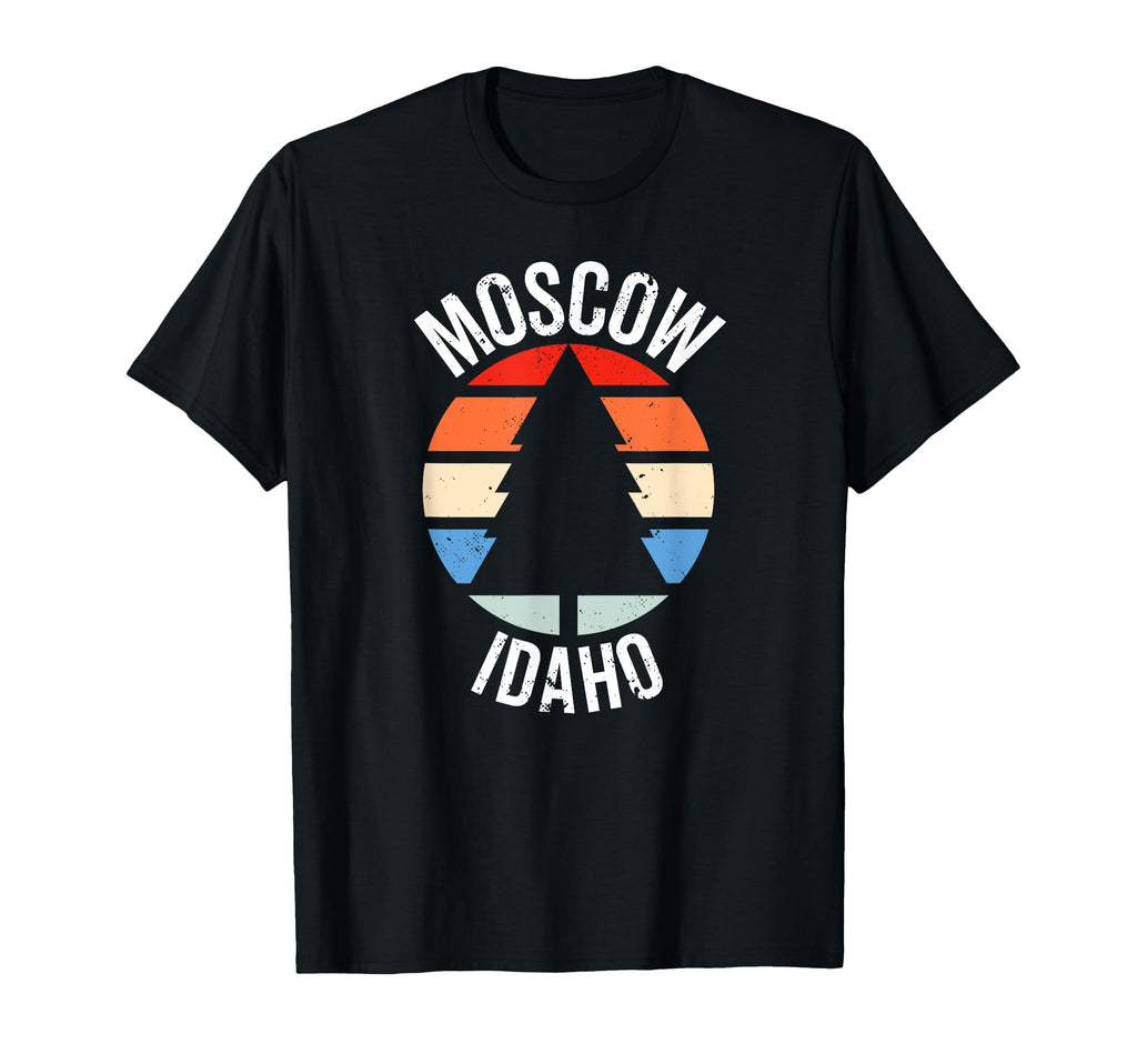 Moscow Idaho Id 80S 70S T-Shirt - Custom Art Print for Adults - T-Shirt, Sweatshirt, Hoodie